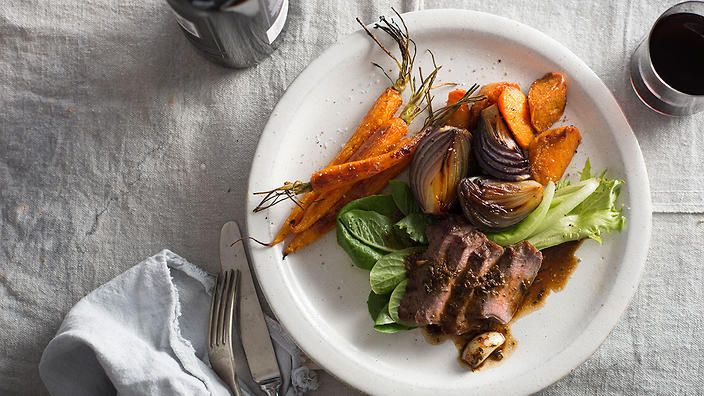 steak and three veg