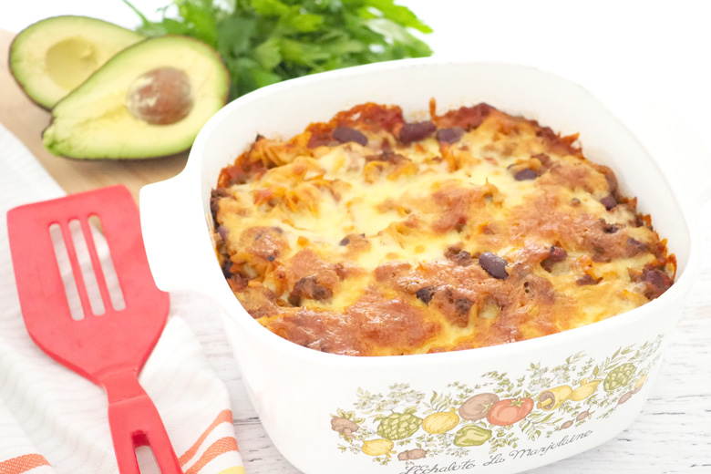 Mexican Beef Pasta Bake recipe