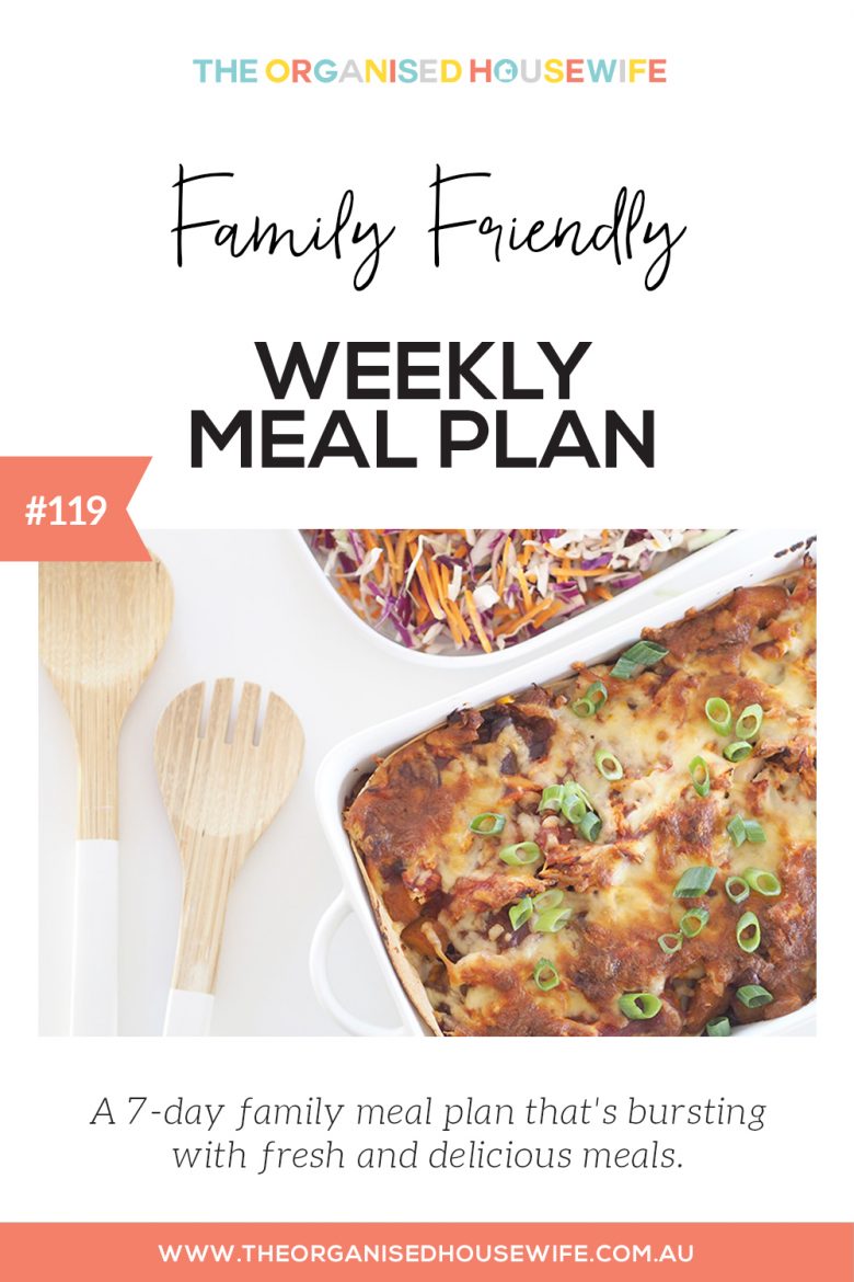 Family friendly meal plan