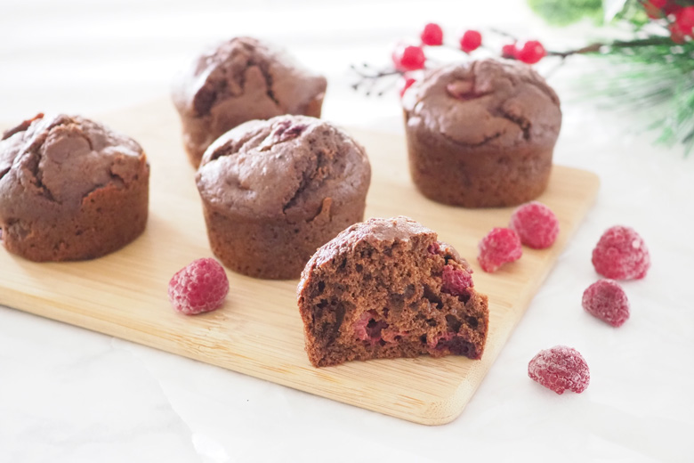 Chocolate raspberry muffins recipe