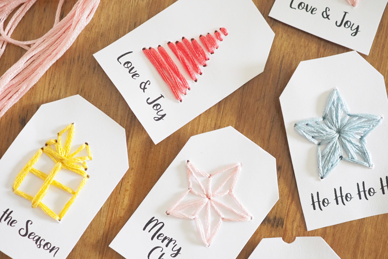 Embroidered Gift Tags