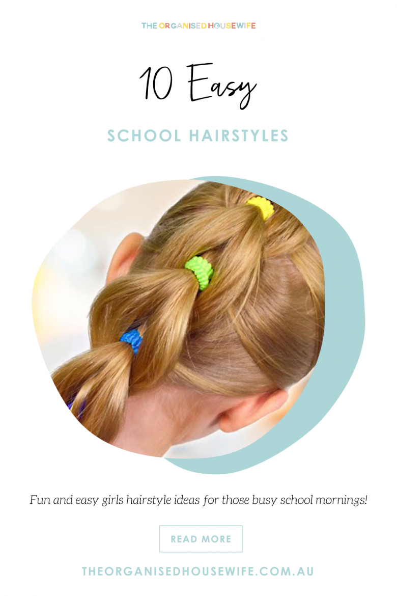 10 Easy School Hairstyles - The Organised Housewife