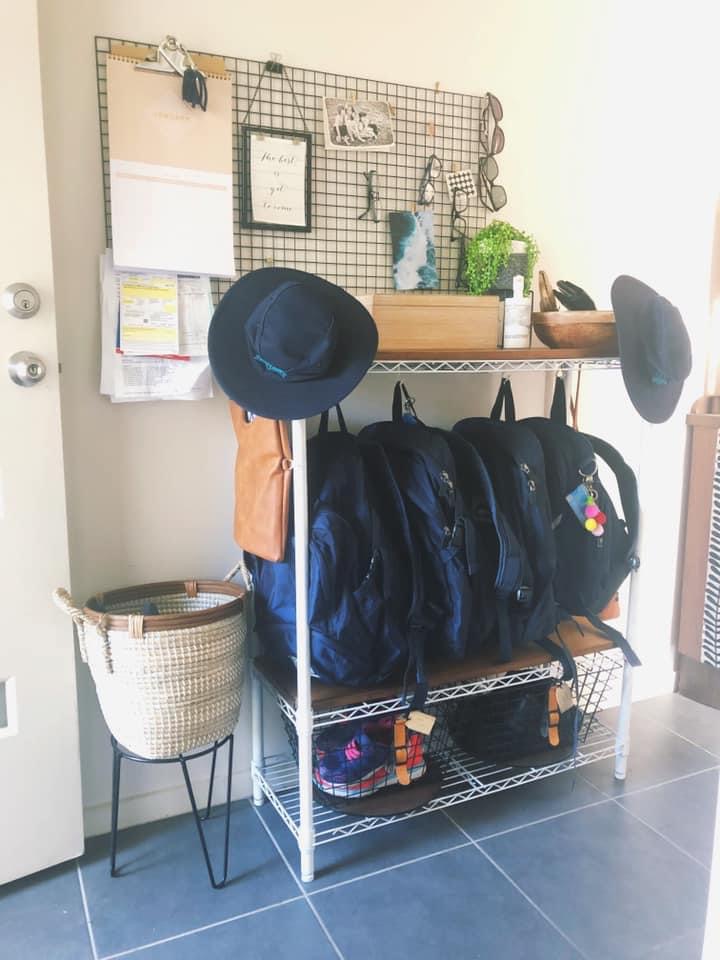 Kmart hack school bag storage