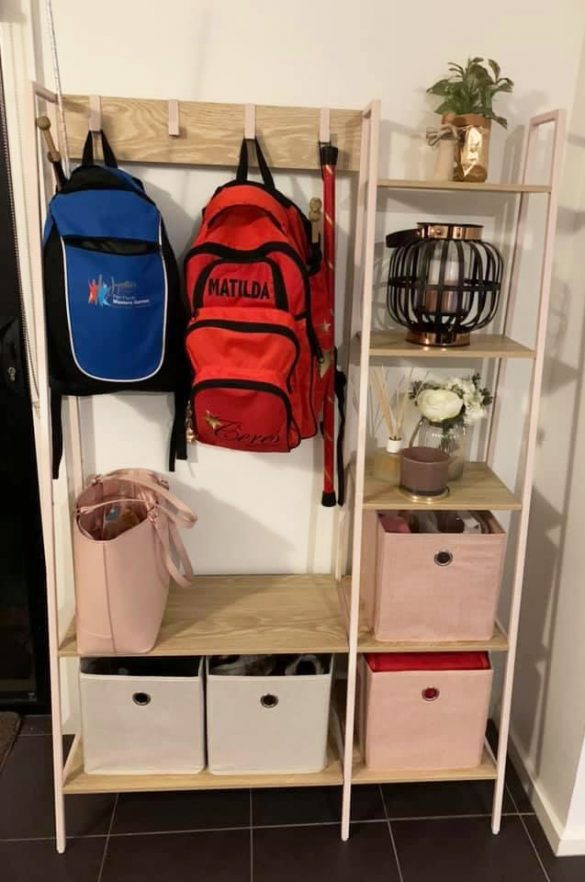 DIY Canvas Mudroom Storage Bags - At Charlotte's House