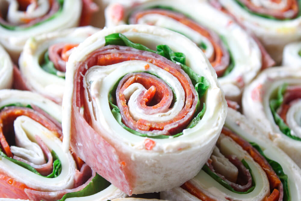 pinwheel sandwiches for lunchboxes