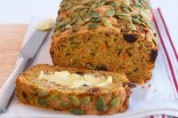 carrot, date and zucchini loaf for after school snack