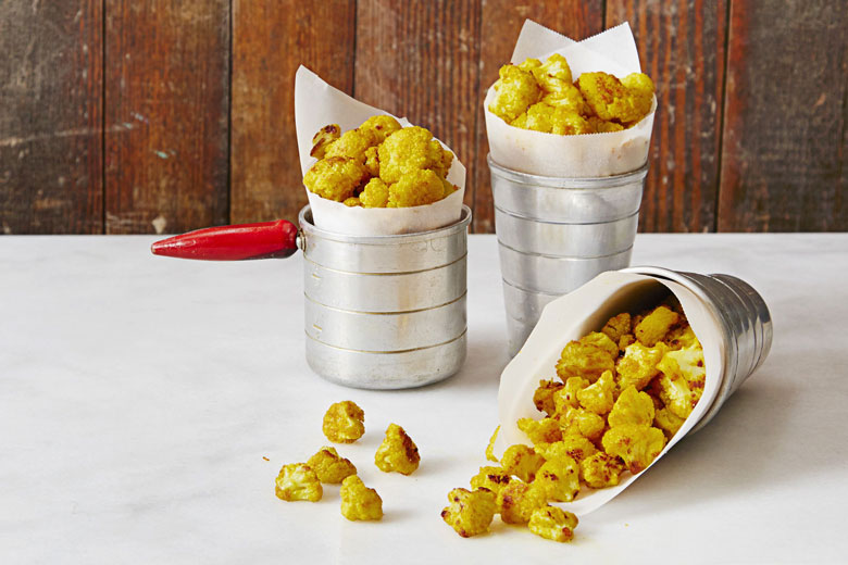 after school snack idea cauliflower popcorn