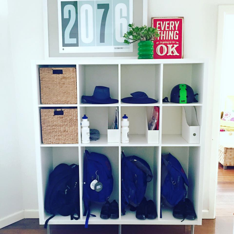 Ikea Hack School Bag Storage