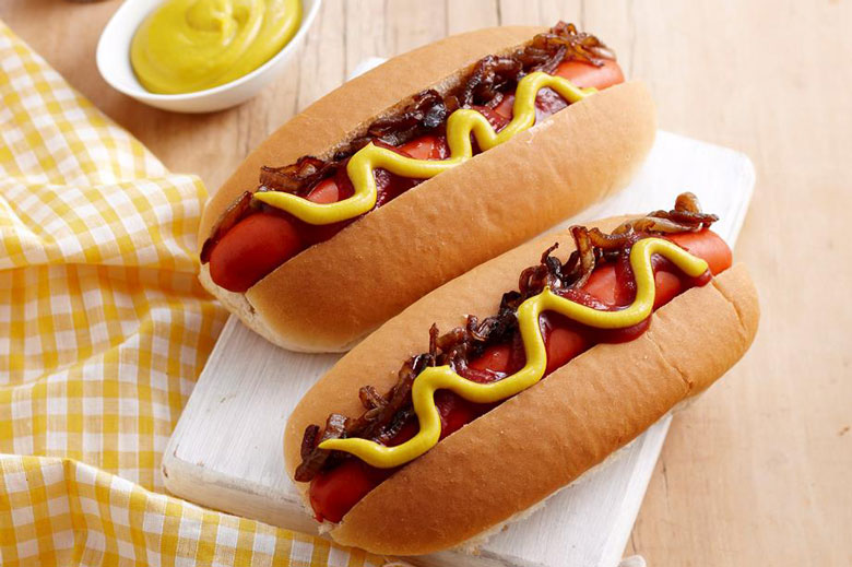 American style hot dogs