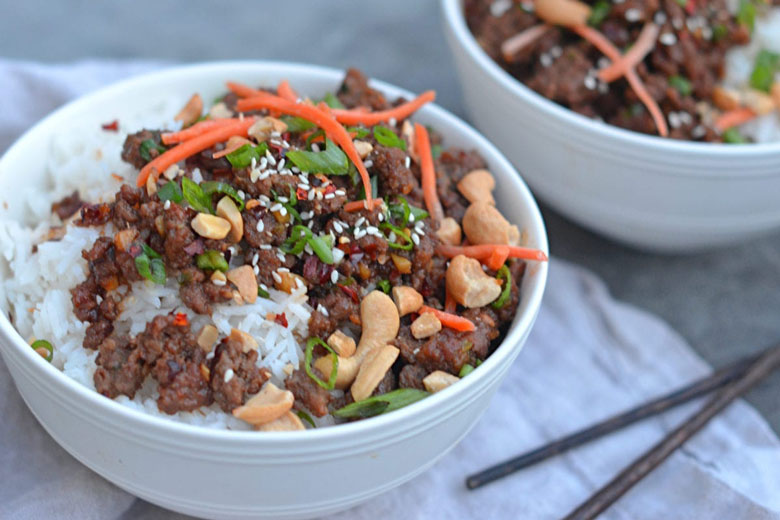 Asian Beef Rice Bowls