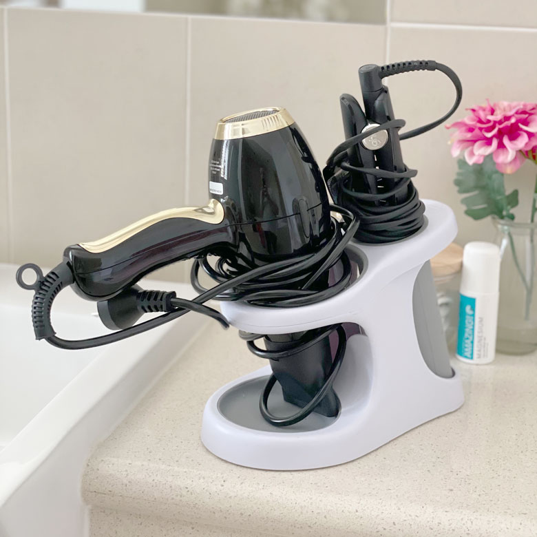 hair dryer storage idea