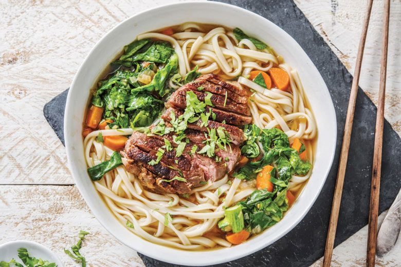 Beef Udon noodle soup