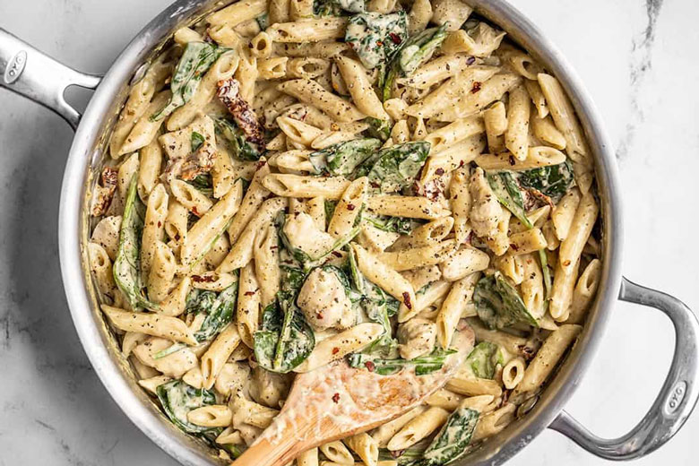family meal plan - Chicken pesto pasta recipe