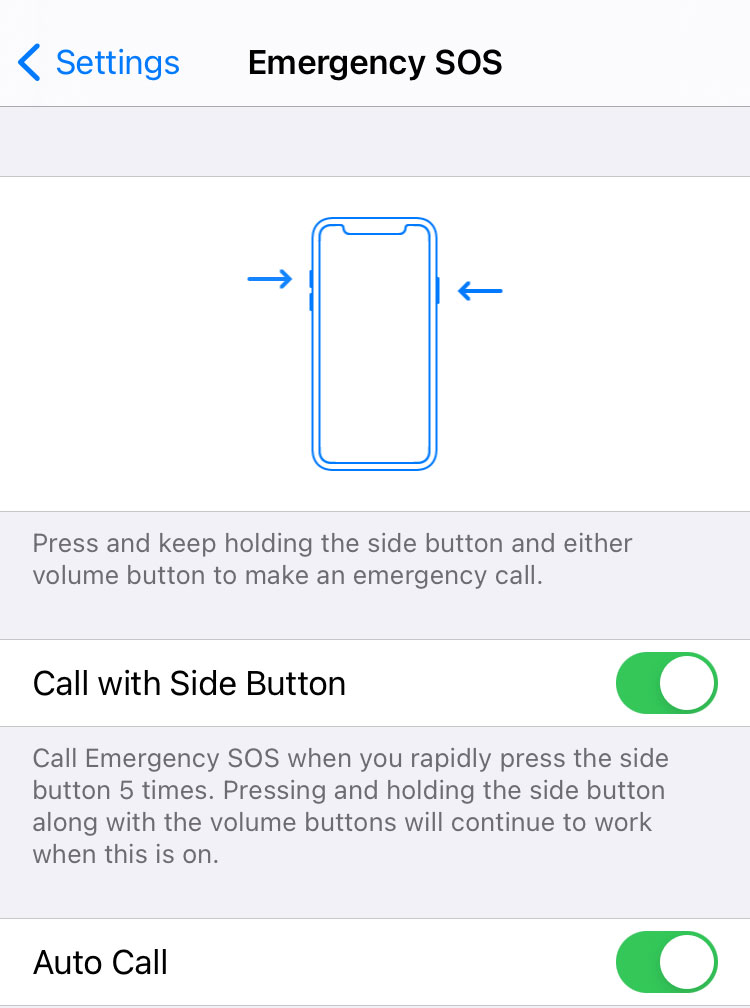 Emergency SOS iPhone safety feature