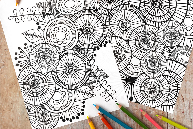 free printable adult colouring in pages