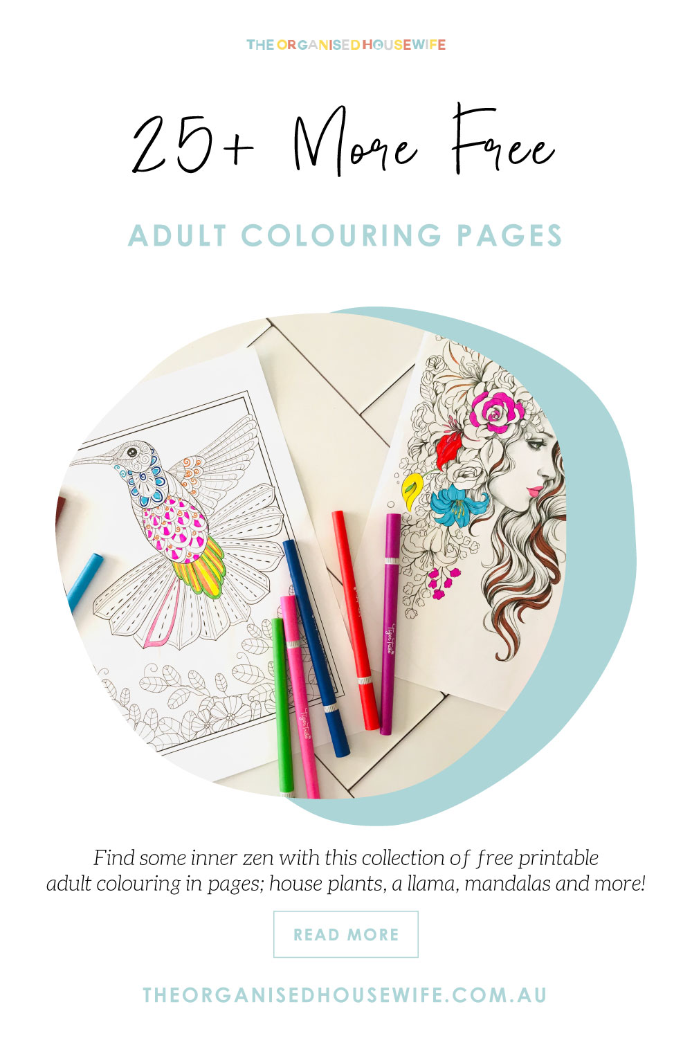 Download 25 More Free Adult Colouring Pages The Organised Housewife