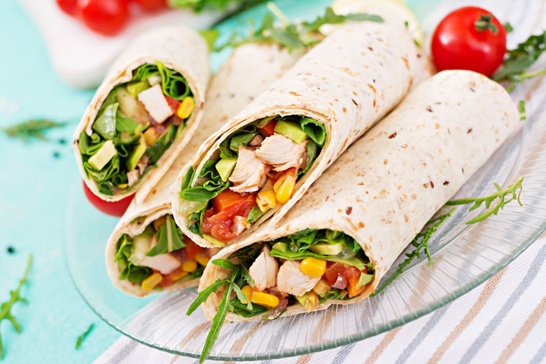 hot weather meal idea - wrap or sandwich