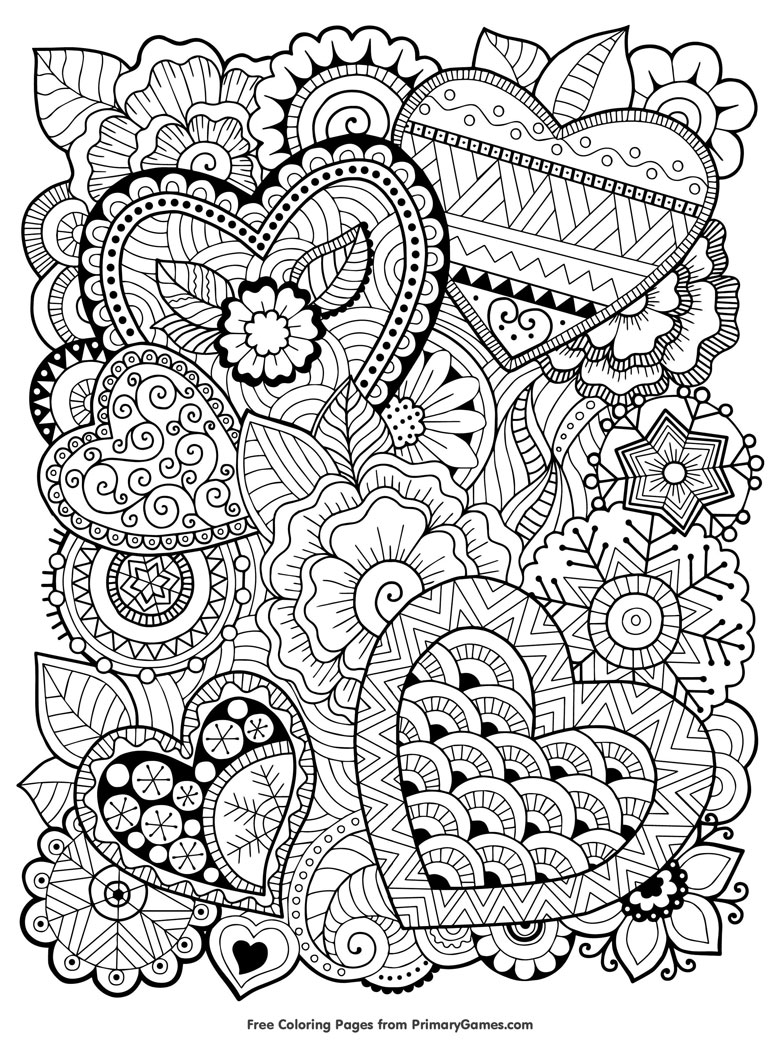 930 Collections Free Online Coloring Pages Zentangle  Best Free