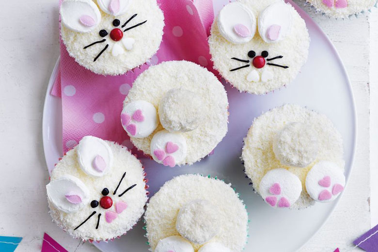 Easter bunny cupcakes