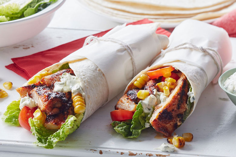 grilled chicken wraps