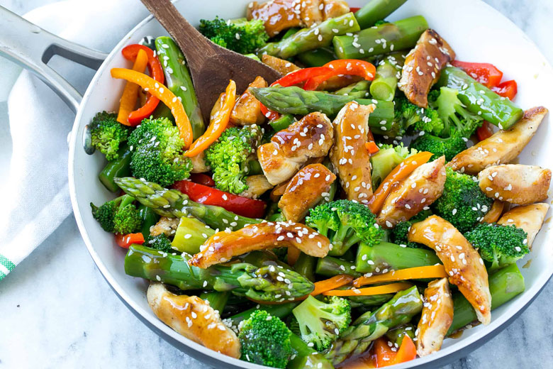 weekly meal plan ideas - teriyaki chicken stiryfry