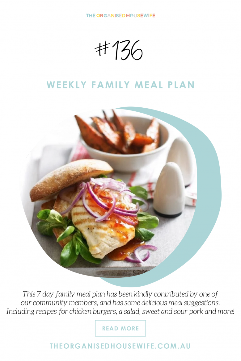 7 day family meal plan