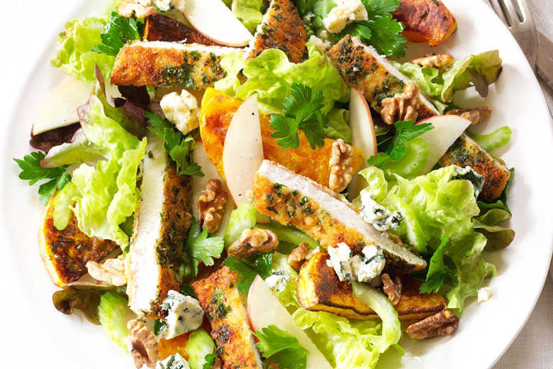Meal plan idea - chicken schnitzel salad