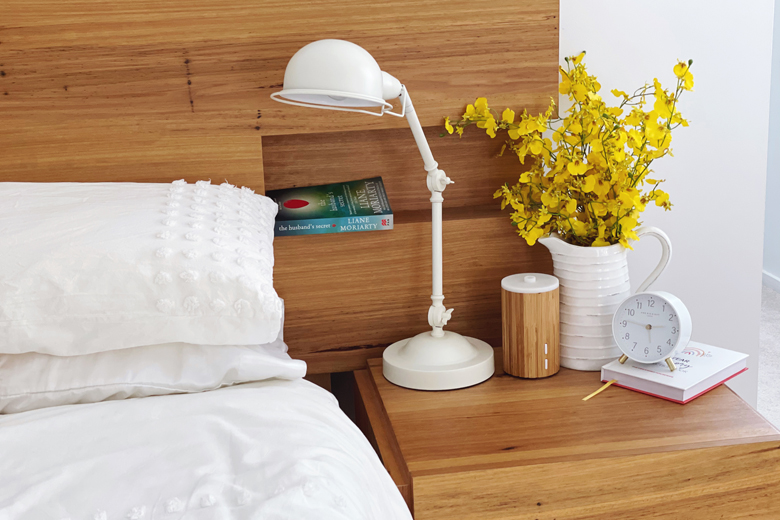 declutter the bedside table