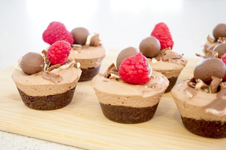 No-Bake Marble Chocolate Cheesecake