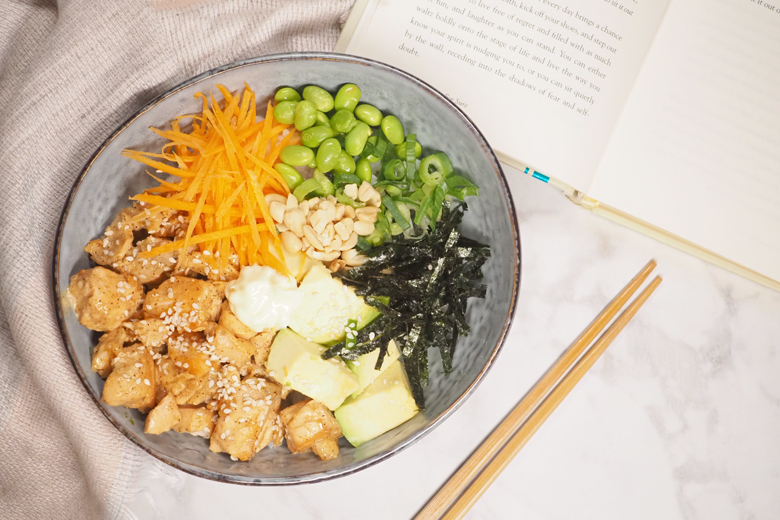 Salmon Poke Bowl - The Organised Housewife