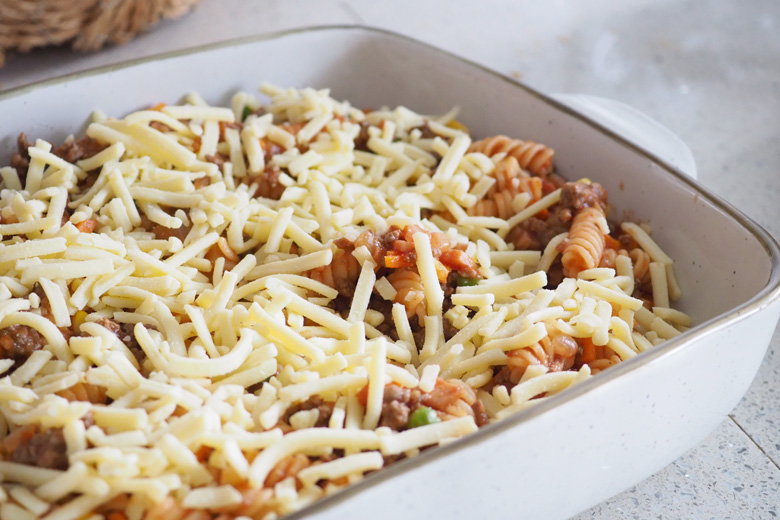 bacon pasta bake