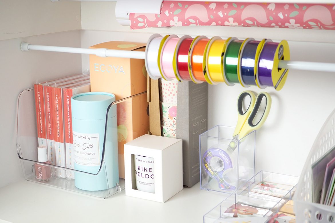 keep gifts in a gift cupboard