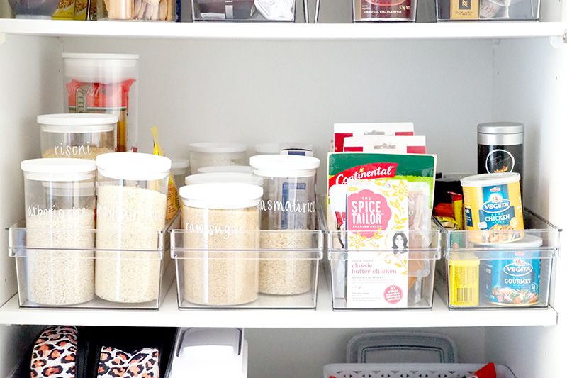 How to organise a small pantry with deep shelves - The Organised Housewife