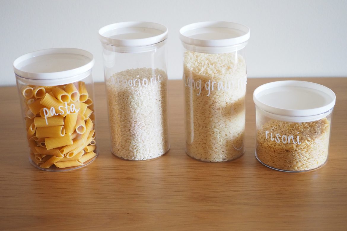 How to label pantry containers