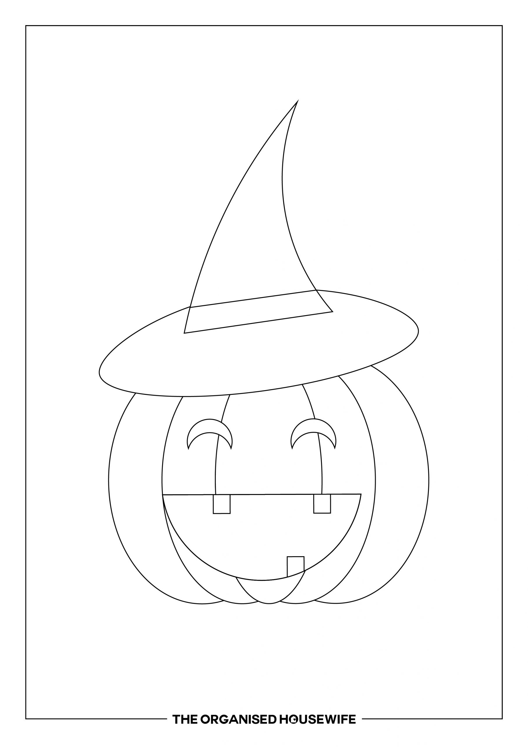 Halloween Colouring In Page