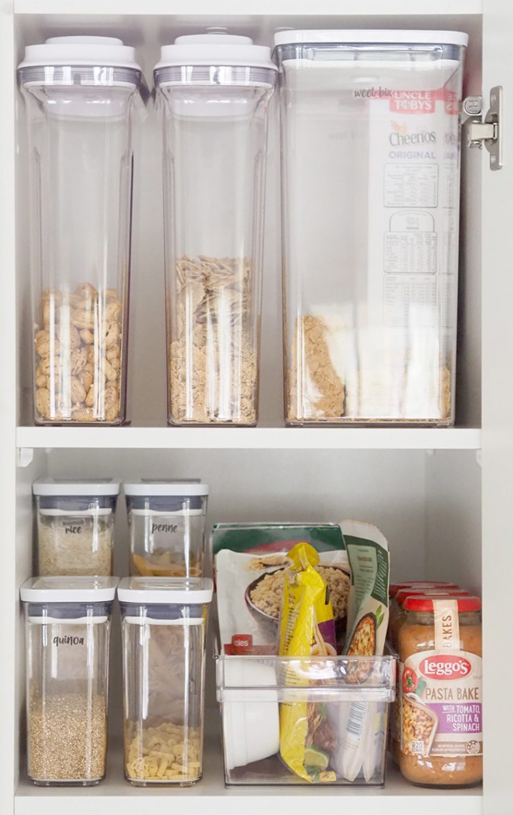 How to organise a small pantry with deep shelves - The Organised Housewife