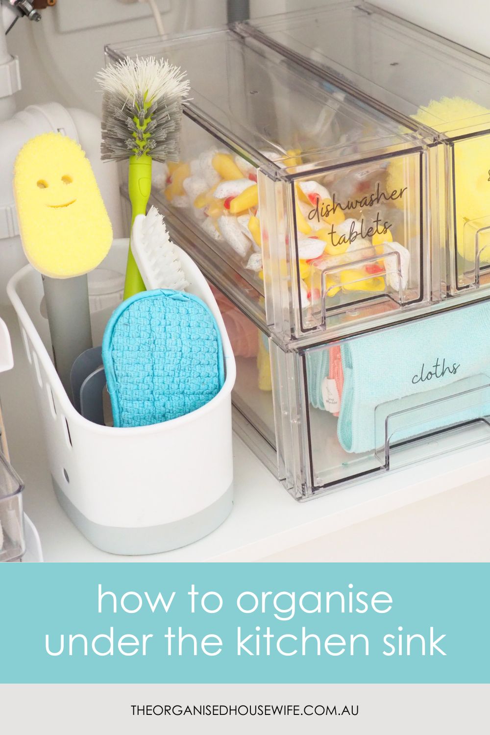 How to organise under the kitchen sink - The Organised Housewife