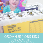 Organise your kids school life: School Years File Box - The Organised  Housewife
