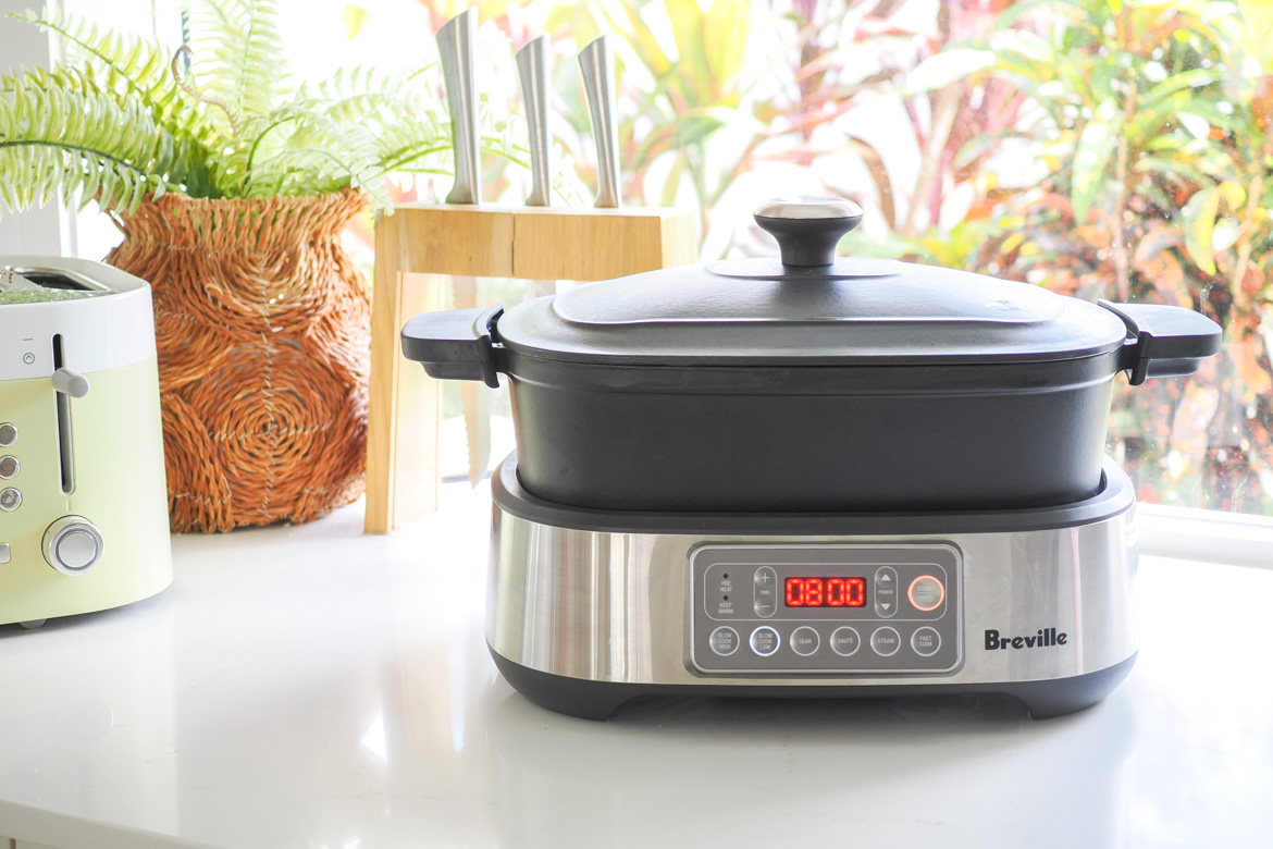 Rich, tender, and full of flavour, this slow cooker pulled beef is perfect served on soft rolls with a side of slaw for a simple, satisfying meal.