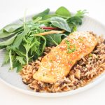 Garlic and Maple Salmon is a quick and easy weeknight dinner, full of flavour and ready in under 20 minutes. Sweet, savoury, and so satisfying.